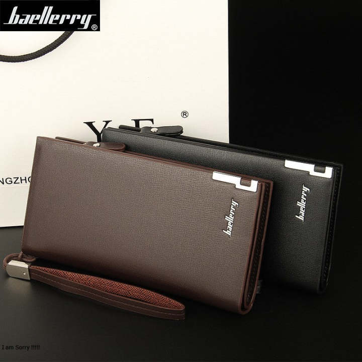 Hot Men’s PU Leather Business Wallet with Card and Coin Holder, Mobile Wallet for Men
