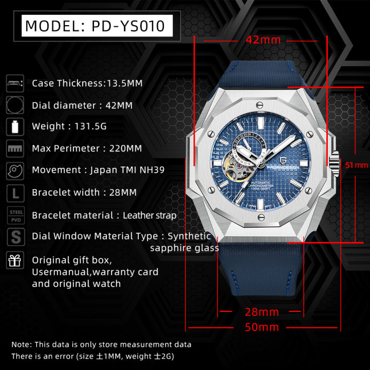 PAGANI%20DESIGN%20New%2042MM%20Men's%20Automatic%20Watch%20Stainless%20Steel%20NH39%20Movement%20Sapphire%20100M%20Waterproof%20Men's%20Mechanical%20Watch%20-%20Image%207