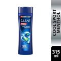 International Thailand Product Clear Men Anti- dandruff Cool Sport Menthol Shampoo 315 Ml. 