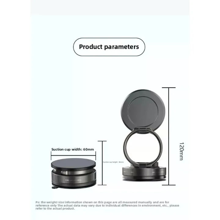 T30%20Vacuum%20Magnetic%20Phone%20Holder%20Stand,%20for%20Magsafe%20Suction%20Cup%20Phone%20MountAdjustable%20Swivel%20Lock,%20for%20Your%20Car/Gym/Mirror%20-%20Image%206