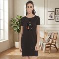Cotton Stylish Long T-Shirt Comfortable Casual Everyday Top for Women Wardrobe Essential. 