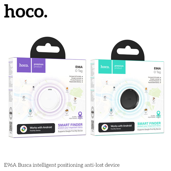 HOCO E96A Smart Finder – Compact Bluetooth Locator, Google Find My Device Compatible, Long Battery Life (6–8 Months), ABS Design