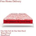 2in1 Medicated Mattress 1 side Soft & other side Hard. 