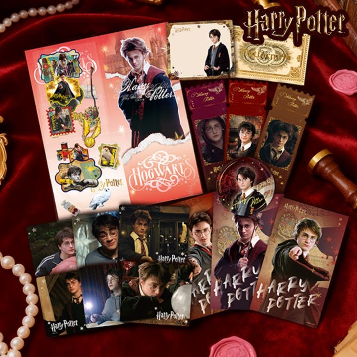 Genuine%20Harry%20Potter%20Hogwarts%20Commemorative%20Ticket%20Holder%20Set%20Hermione%20Malfoy%20Snape%20Merchandise%20Notes%20Bookmarks%20Stationery%20%20-%20Image%202