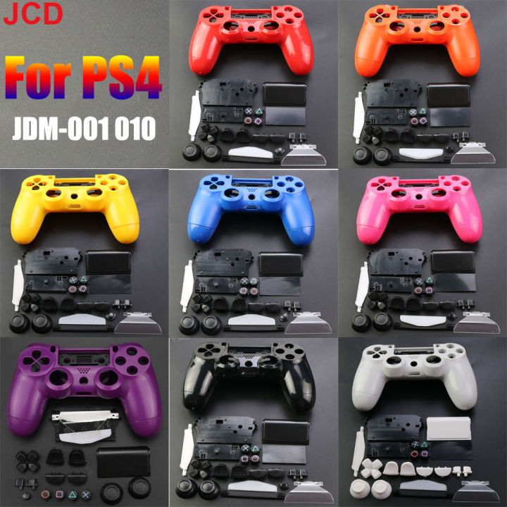 JCD 1Set Plastic Housing Shell W/Buttons Kit For PS4 V1 JDM-010 / 011 / 001 Controller Handle Housing Case Cover