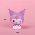 Sanrio Anime Figures for Girls, Kuromi Model, Pochacco, Cinnamoroll Toys, Kawaii DIY Doll Collection, Desk Ornament, Kids Gift. 