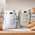 2 Pcs Reusable Bread Bags With Buckle, Tpu Lining, Washable Oil Proof Bread Bag For Homemade Bread Freezer-Safe Bags For Bread. 
