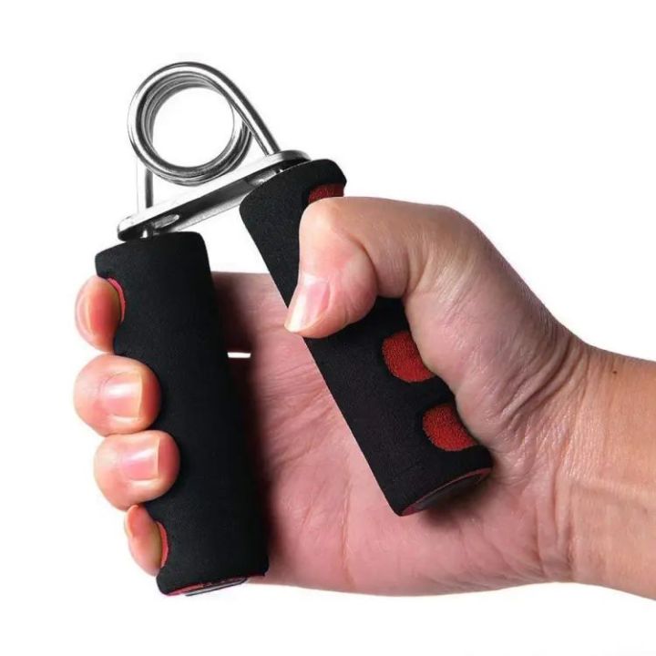 Pair Of Steel Hand Grip Fitness Hand Grip for Muscle exercise build up - Black Color Sponge Grip Hand Grip Strengthener Fitness Exercise Rehabilitation Equipment for Finger Strength Gym Tool High Quality Hand Gripper and Wrist Strengthener | Anti-Slip Ha