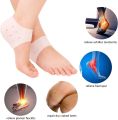 Pack of 2 & 1 Silicone Heel Protector, Heel Cushion, Heel Pads,Gel Heel Cups(2 Pieces), for Plantar Fasciitis,Blister, Cracked Foot, Bone Spur Relief,Heel Pain, Achilles Tendinitis for Men & Women (No Color Choice). 
