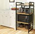 Waseeh online Premium quality luxury Non-punching Kitchen Shelves Rack. 