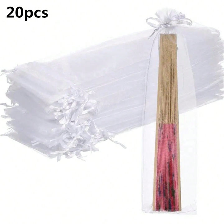 10/20pcs%20Drawstring%20Organza%20%20Bag%20Folding%20Hand%20Fan%20Storage%20Pouches%20Tulle%20Bags%20Craft%20Wrapping%20Bags%20Party%20Wedding%20Favor%20-%20Image%207