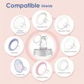 2Pcs Flange compatible with Spectra breast pump accessories, detachable baby breastfeeding accessories food grade parts. 