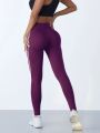 Yoga Leggings Women Striped Slim Sports Pants High Waist Hip Liftting Casul Tights Workout Running Stretchy  Gym Leggings. 