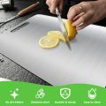 Stainless Steel Panel and Chopping Board Kitchen Household Thickened Double Sided Cutting Board Block Kneading Dough Board. 
