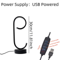 1PC Modern Curved LED Desk Lamp, 16 Million Colors Ambient Light for Gaming, Bedroom, Living Room Deco. 