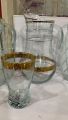 fancy gold plated turkey design water set. 