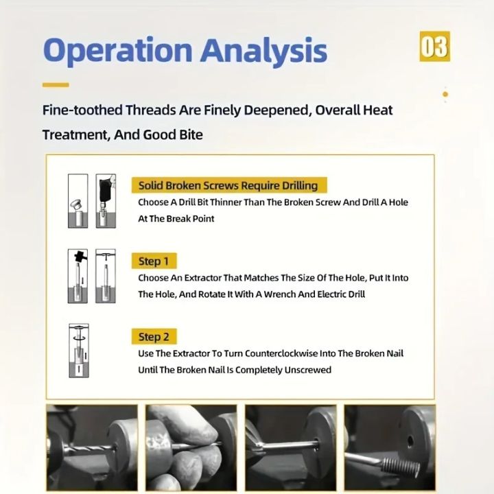 5/6pcs%20Screw%20Extractor%20Metal%20Drill%20Bit%20Set%20Damaged%20Screws%20Remover%20Extractor%20Woodworking%20Tools%20Broken%20Bolt%20Water%20Pipe%20Extractor%20-%20Image%205