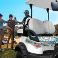 1pc Golf Cart Seat Cover Beautiful Large Flower Pattern Practical Golf Car Accessories. 