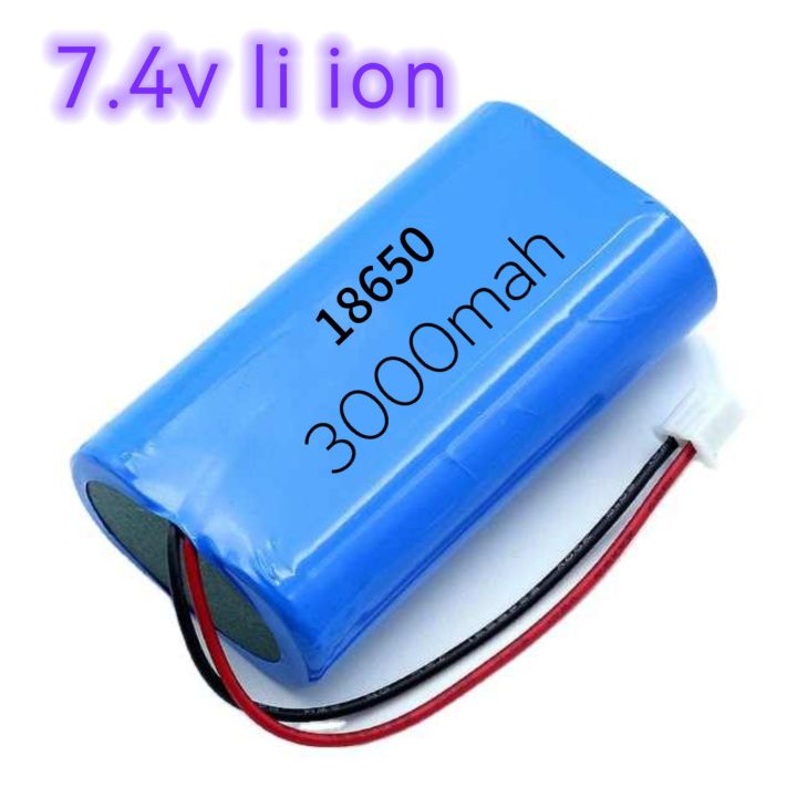 7.4v Rechargeable battery li.ion 3000mah with wire for toys, remote, speaker and other applications