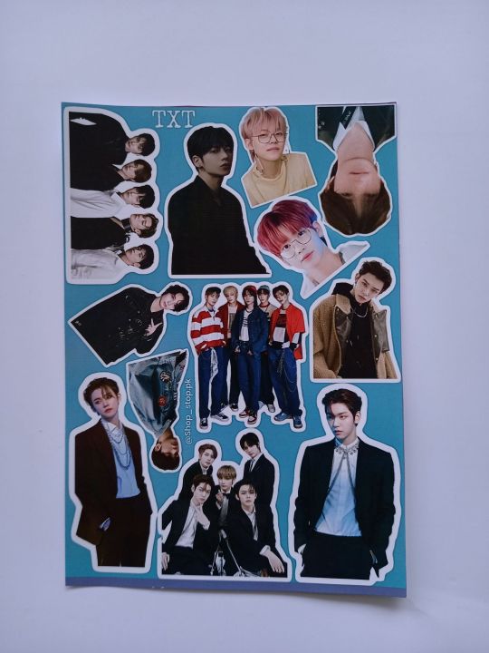 TXT Mini UNCUT sticker sheet - A6 size - 15 x 10 cm