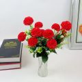 1PC 10 Layers of Simulated Flowers 7 Head Carnation Bouquet, Home Decoration for Weddings and Valentine's Day. 