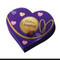 Cadbury diary milk heart chocolate occasionally. 