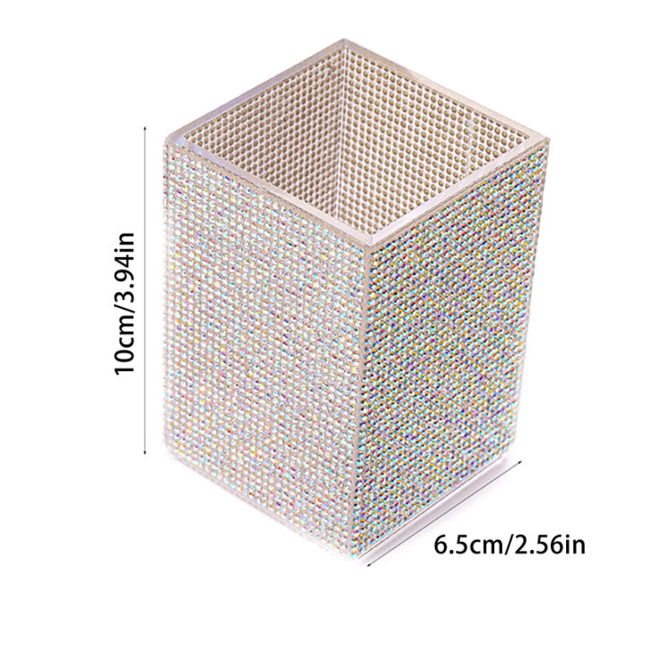 Bling%20Pen%20Container%20with%203%20Slots%20Pencil%20Holder%20Makeup%20Brush%20Storage%20Box%20Rhinestone%20Desktop%20Dressing%20Table%20Organizer%20Tool%20-%20Image%206