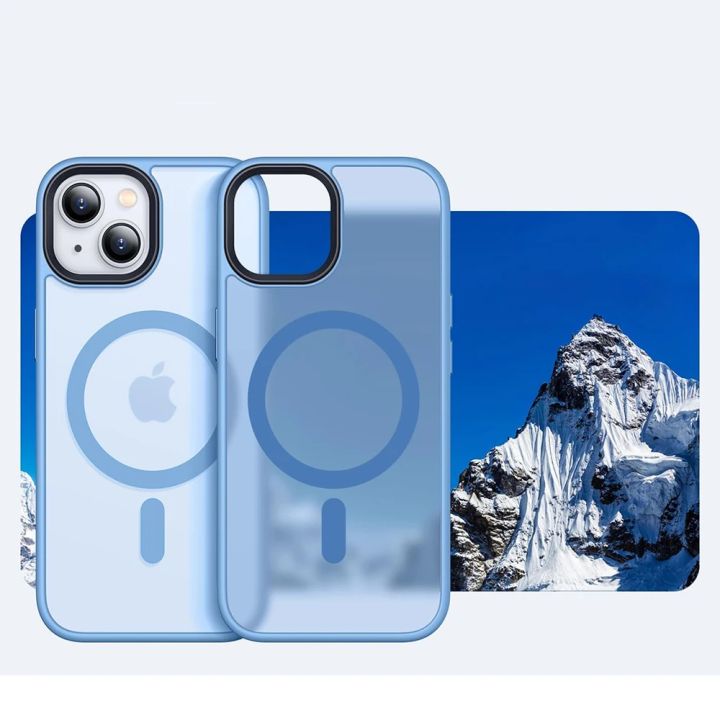 Colour%20Skin%20Feel%20for%20Magsafe%20Magnetic%20Armor%20Case%20for%20IPhone%2016%2015%2014%20Pro%20Max%20Plus%20Hybrid%20Shockproof%20Matte%20Clear%20PC%20Hard%20Cover%20-%20Image%202