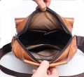 Mens messenger bag shoulder bag Business mens casual pu leather messenger bag. 