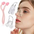 Nose Shaping Roller Nose Shaper Lifter Clip, Smooth Edge Tightening Nose Clip, Portable Nose Shaper Massager Skin Scraping Tool. 