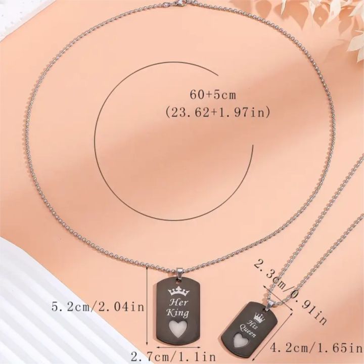 Stainless%20Steel%20Luminous%20Love%20Heart%20Her%20King%20&%20His%20Queen%20Crown%20Pendant%20Necklace%20for%20Women%20Couple%20Necklace%20Jewelry%20-%20Image%204