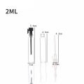 100/300PCS+4 accessories 1/2ml clear glass perfume bottle with 100 dropper bottles, 1 pipette, 1 funnel, 1 dispenser, 1 syringe.