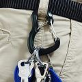Outdoor hammock double locking buckle, multifunctional aluminum alloy hanging buckle, camping hammock quick hanging buckle. 