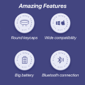 Wireless Keyboard And Mouse For Bluetooth Keyboard for iPad iPhone Tablet Laptop Spanish Portuguese Russian French.