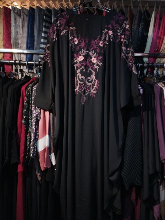 cery embroidery abaya borka