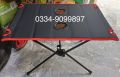 Portable compact folding outdoor table. 