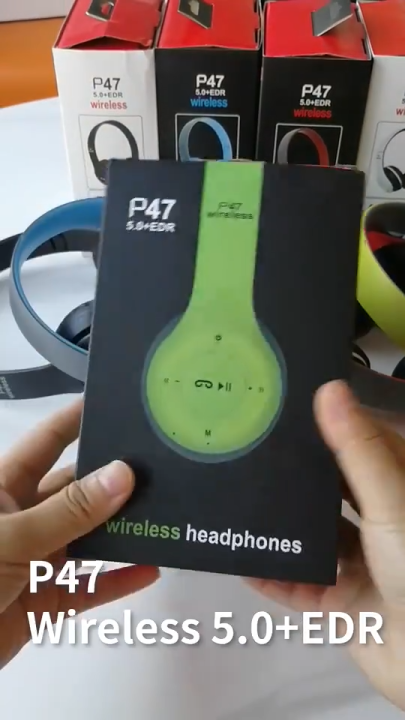 Wireless Headphones, P47 Bluetooth Foldable Headset with Microphone Support FM Radio TF for PC TV Smart Phones & Tablets Etc Now Available  al Flick Cart Store ant reasonable price