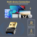 USB Bluetooth 5.4 Adapter Transmitter Bluetooth Receiver Audio Bluetooth Dongle Wireless USB Adapter for Computer PC Laptop. 