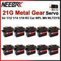 NEEBRC 21G Metal Gear Digital Servo for 1/12 1/14 1/16 1/18 RC Car Crawler Plane Boat Wltoys Hyper Go MN99S MN78 MN82 MN168 WPL. 