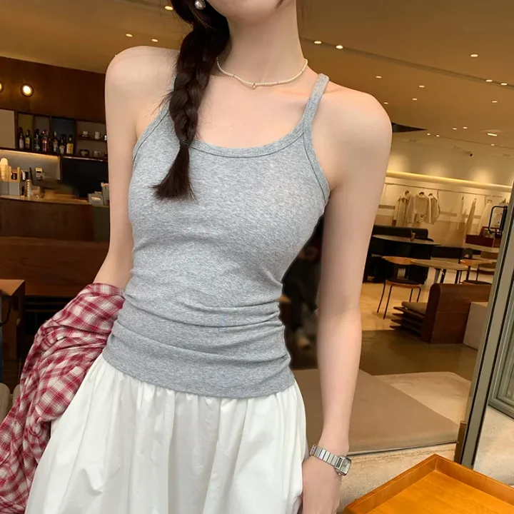 2026%20Summer%20Solid%20Color%20Basic%20Knitted%20Tank%20Top%20Women%20Summer%20Vintage%20Sleeveless%20Camis%2090s%20Cool%20Girls%20Streetwear%20Black%20Soft%20Tees%20-%20Image%202
