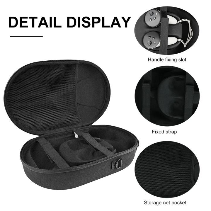 EVA%20Portable%20Storage%20Bag%20Waterproof%20Crossbody%20Bag%20Adjustable%20Shoulder%20Strap%20Shockproof%20Anti-Scratch%20for%20Meta%20Quest%203%20VR%20Headset%20-%20Image%205