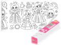 Children's Drawing Roll Sticky Coloring Paper Roll DIY Color Filling Paper Graffiti Scroll for Kids Painting Educational Toys. 