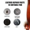 Leather Filler Repair Filling Paste 60ml Natural Compound Leather Restoration Cream For Tears Crack Burns Holes Filler.