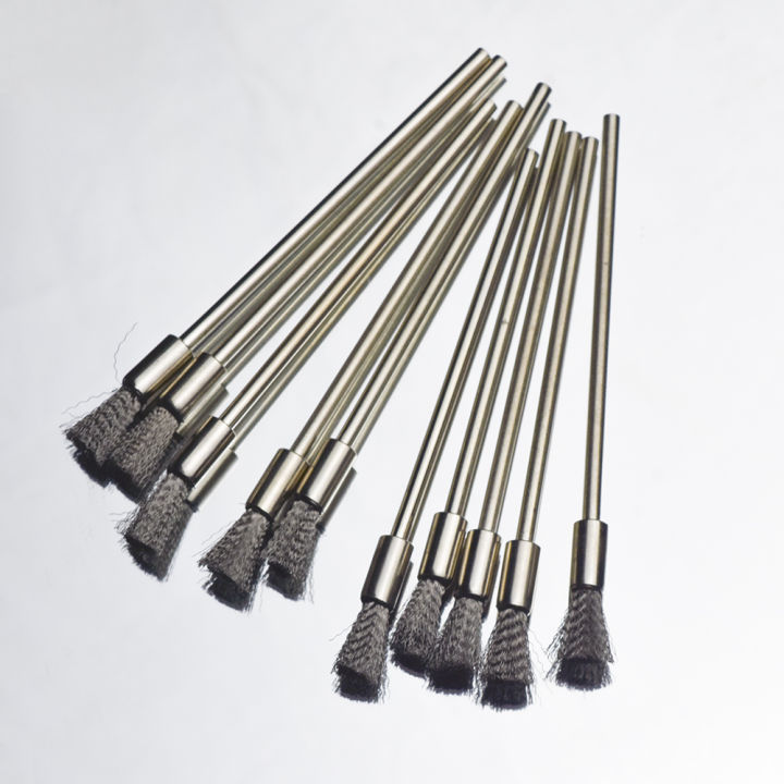 10Pc%20Stainless%20Steel%20Wire%20End%20Brush%20Pen%20Shape%20Bristle%20Scratch%20Extension%20Rod%201/8"%20Shank%20For%20Power%20Rotary%20Tool%20by%20Rebuild%20Master%20-%20Image%203