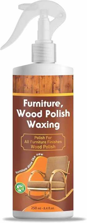 Ceridwen Wood Polish Furniture & Laminate Cleaner Polish Cleanse Protects Beautifies Shiny Wood Furniture Surfaces Gloss Finish Orange Oil Base Ecological Formulation Spray 250 ML (Pack 1)