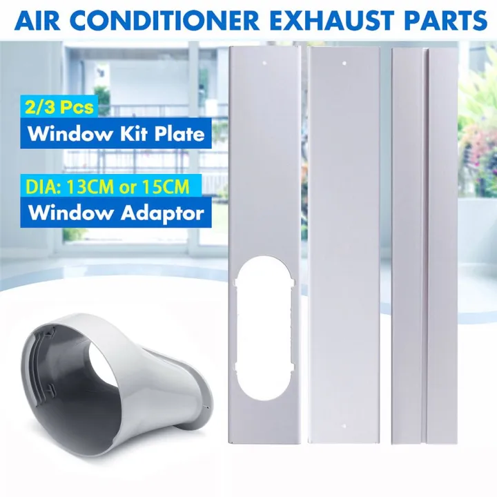 Portable Window Adaptor PVC Window Slide Kit Plate Adjustable Air ...