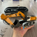 970 Mini Excavator 1/50 RTR RC Excavator Simulation Model with Light and Sound Desktop Remote Control Excavator Model Toy Gift. 