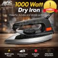 Iron - Istri - Dry Iron - 1000 Watts | 220V - 240V | 50/60Hz - Lightweight Iron - Electric Iron  - Portable Iron - Traveling Iron - Deluxe Metal Cover - Big Thermostatic Pilot Lamp - 2 Years Warranty - Premium Quality.. 