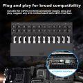 COOLCIRC ATX Power Supply 24Pin to 90 Degree Adapter 5V RGB Mainboard Motherboard Cable Connector Modular DIY PC Accessory.