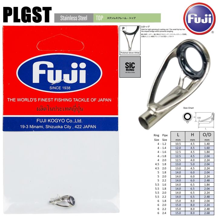 Fuji F-PLGST guide tip polished silver-white sic ring